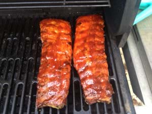 Ribs with 2 Hours to Go