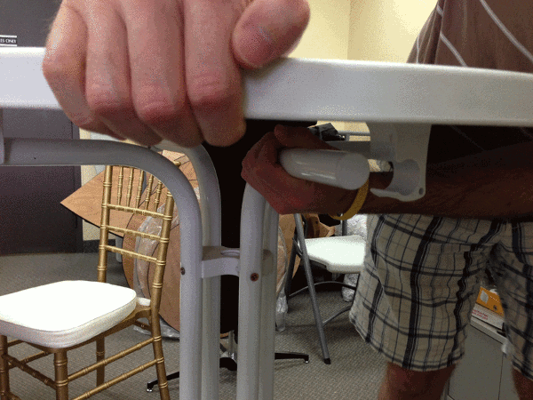 Clipping 2 of 2 Folding Pedestal Table Leg