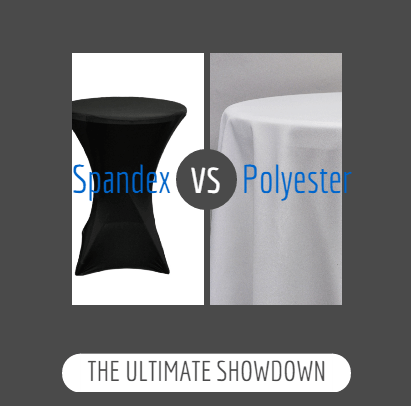 Spandex Table Covers vs Polyester Tablecloths