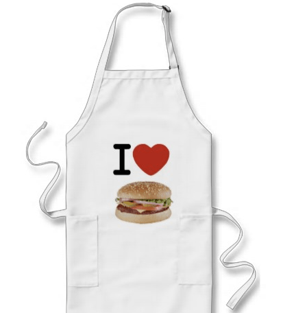 I Heart Burger Apron