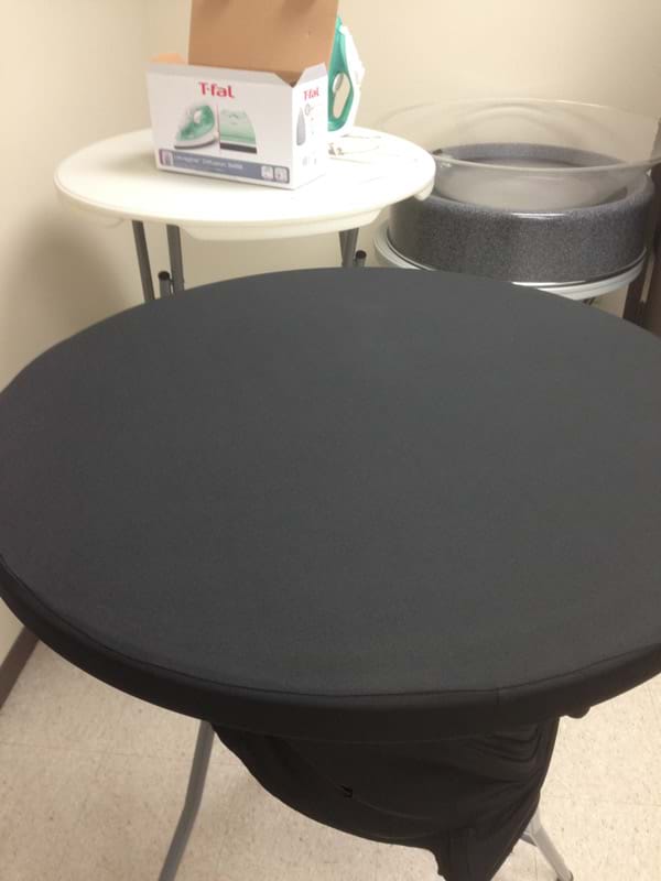 Spandex Tablecover Clean of Oil Stain