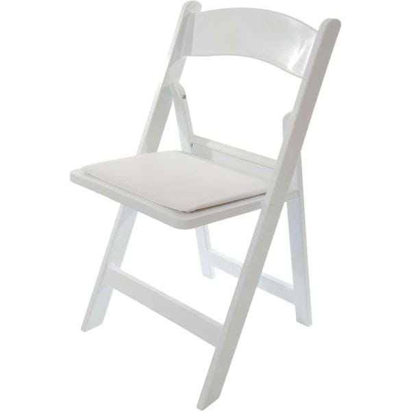 0001387 Nes Reliable White Resin Folding Chairs 600 