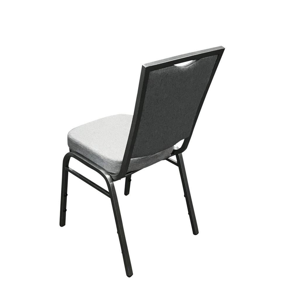 Square Back Banquet Chair with Silver Vein Frame | National Event Supply