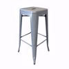 Picture of Industrial Metal Bar Stool - Powder Coated Silver - Lot of 40